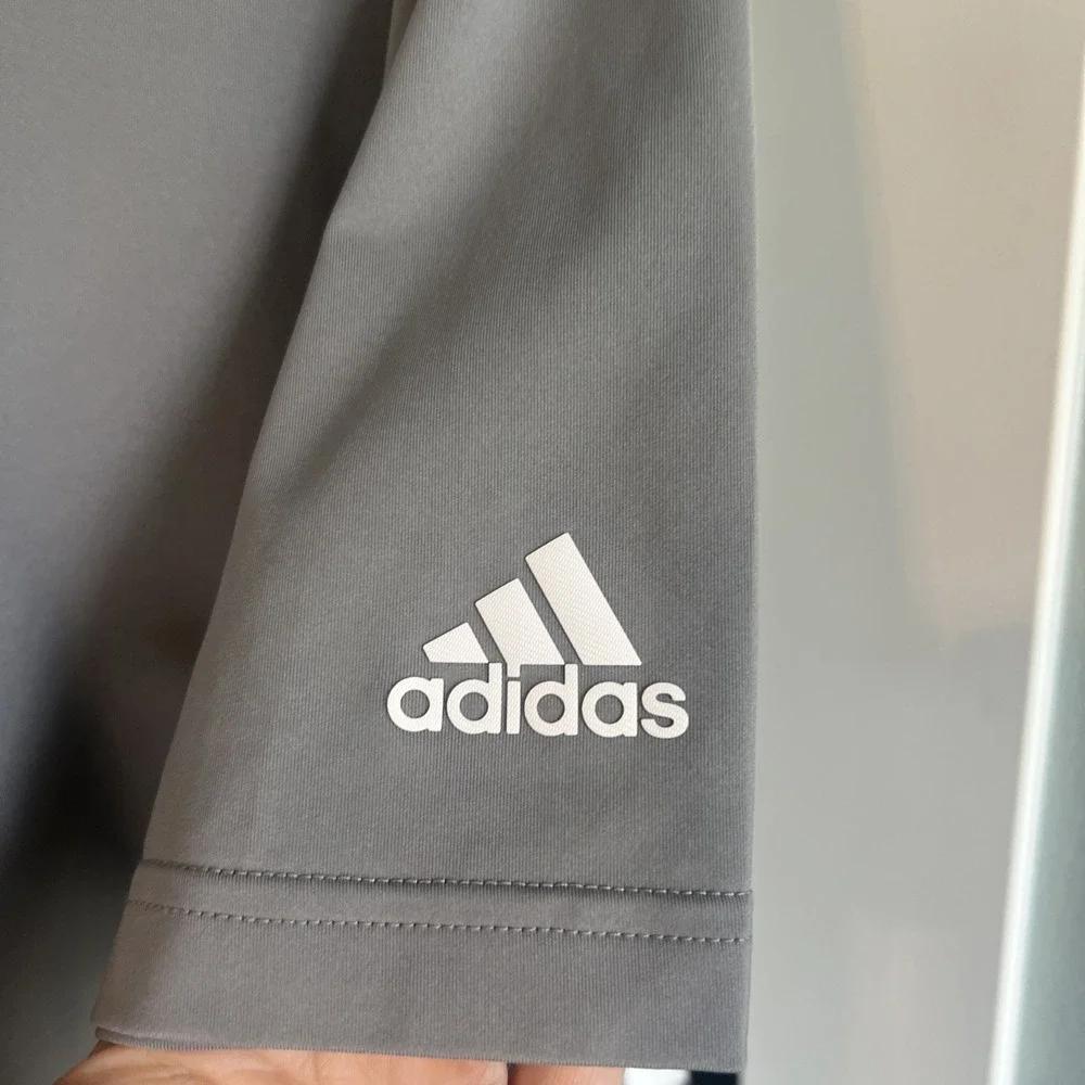 adidas Golf Polo Shirt Light Gray Men's Size Small